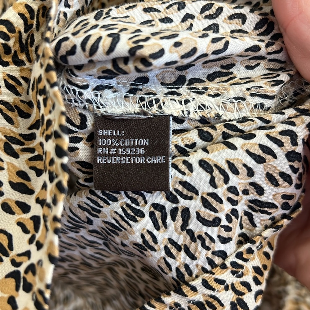 J. McLaughlin Leopard Print Button-Up Shirt (Size S)​ - Picture 5 of 7